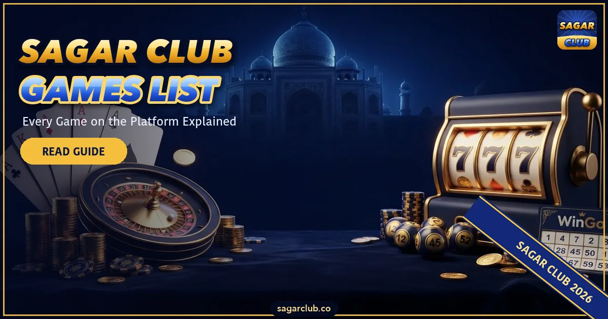 Sagar Club Games List banner